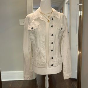 Kut from the Kloth White Denim Jacket